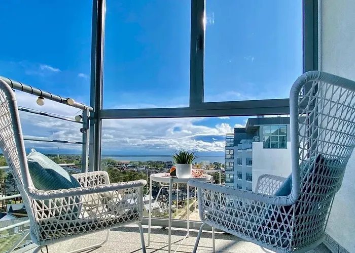 White Suite, 50 Meters To Beach, 10Th Floor, Beautiful View, Baltic Best